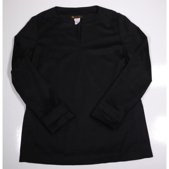 Loro Piana Other - Loro Piana Black 100% Cashmere Silk Lined Pullover Men's 50/Medium